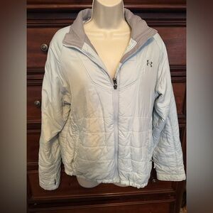 Under Armour Women's Storm ColdGear Insulated Jacket Light Blue/Halo Gray Large